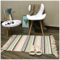 Hot selling custom cotton woven printed doormat rug